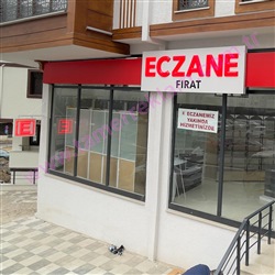 Eczane Cephe Tabelası Fırat Eczanesi 