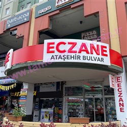 Eczane Cephe Tabelası, Ataşehir Bulvar Eczanesi 