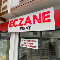 Eczane Cephe Tabelası Fırat Eczanesi 