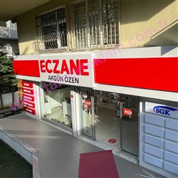 Eczane Cephe Tabelası, Akgün Özen Eczanesi 