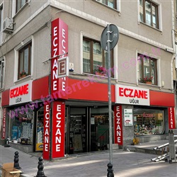 Eczane Cephe Tabelası Uğur Eczanesi 