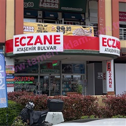Eczane Cephe Tabelası, Ataşehir Bulvar Eczanesi 