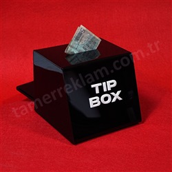 Siyah Pleksiglas Tip Box Bahi Kutusu