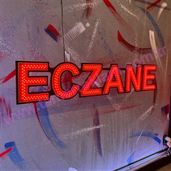 134 cm Çift Led Eczane Tabelası