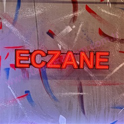 134 cm Çift Led Eczane Tabelası