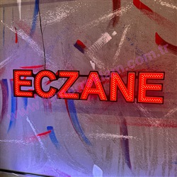 134 cm Çift Led Eczane Tabelası