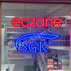 Eczane ve SGK Led Vitrin Tabelası
