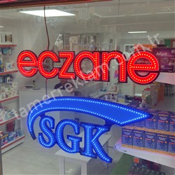 Eczane ve SGK Led Vitrin Tabelası