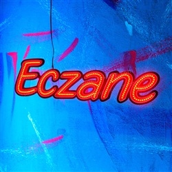 LED Eczane Tabelası (900 x 234 mm) Kırmızı