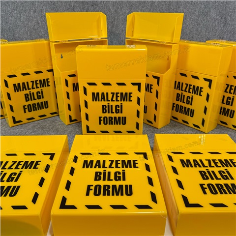 MSDS Malzeme Güvenlik Bilgi Formu Kutusu