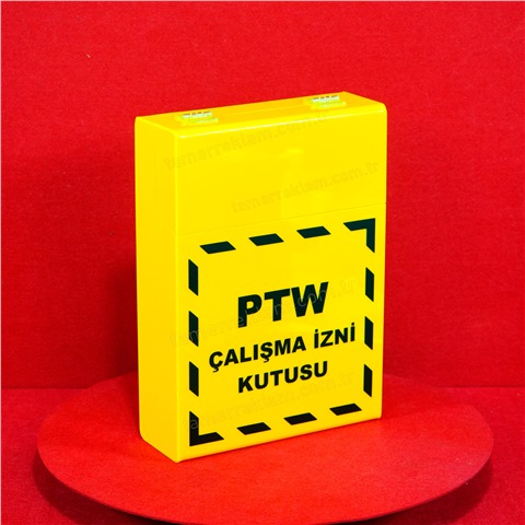 Pleksiglas PTW Kutusu, Permit To Work, Çalışma İzni Form Kutusu