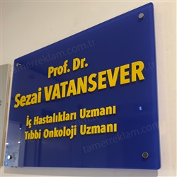 Doktor Tabelası | Pleksi Dekupe Harfli Muayenehane Tabelaları