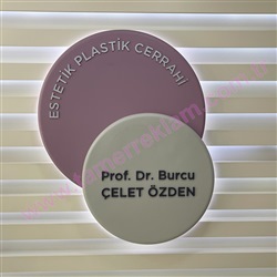 Estetik ve Plastik Cerrahi iç Mekan Tabela