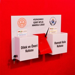 Okullara Özel Ramak Kala ve Dilek Öneri Kutusu