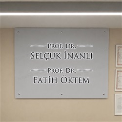 Sekreterya için Banko Arkası Işıklı Tabela