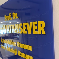 Doktor Tabelası | Pleksi Dekupe Harfli Muayenehane Tabelaları