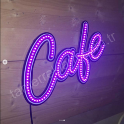 Led Cafe tabelası renk Purple