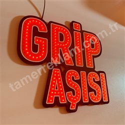 Grip Aşısı Led Tabela