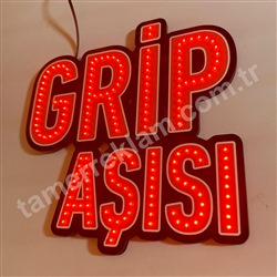 Grip Aşısı Led Tabela