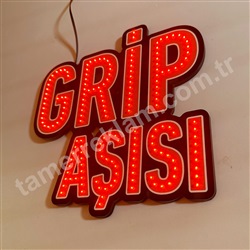 Grip Aşısı Led Tabela