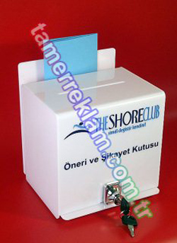 Plexiglass Suggestion and Wishes and Complaint Box